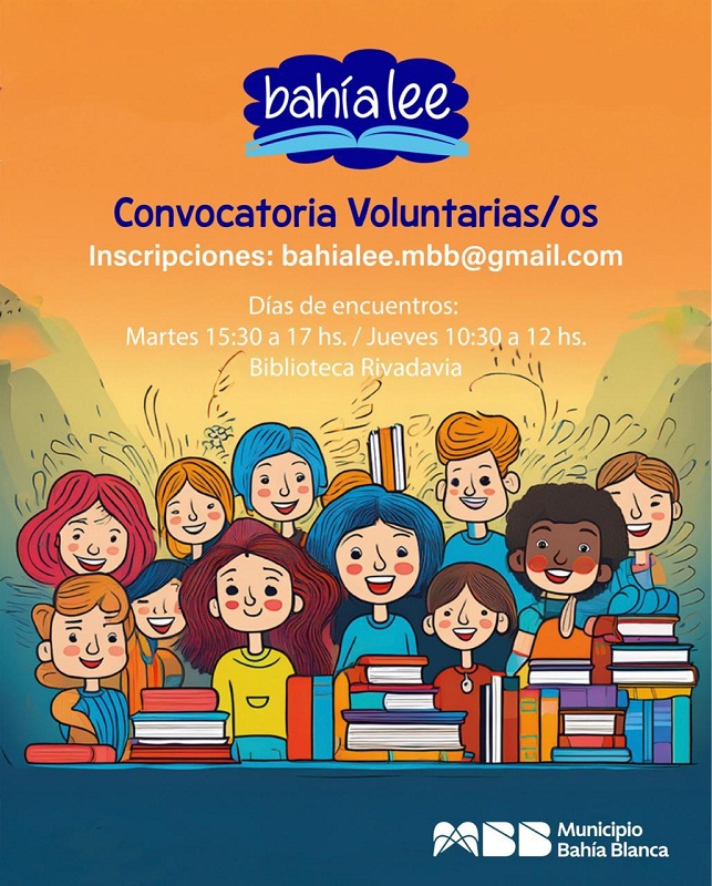 Voluntarios para sumarse al programa Bahía Lee